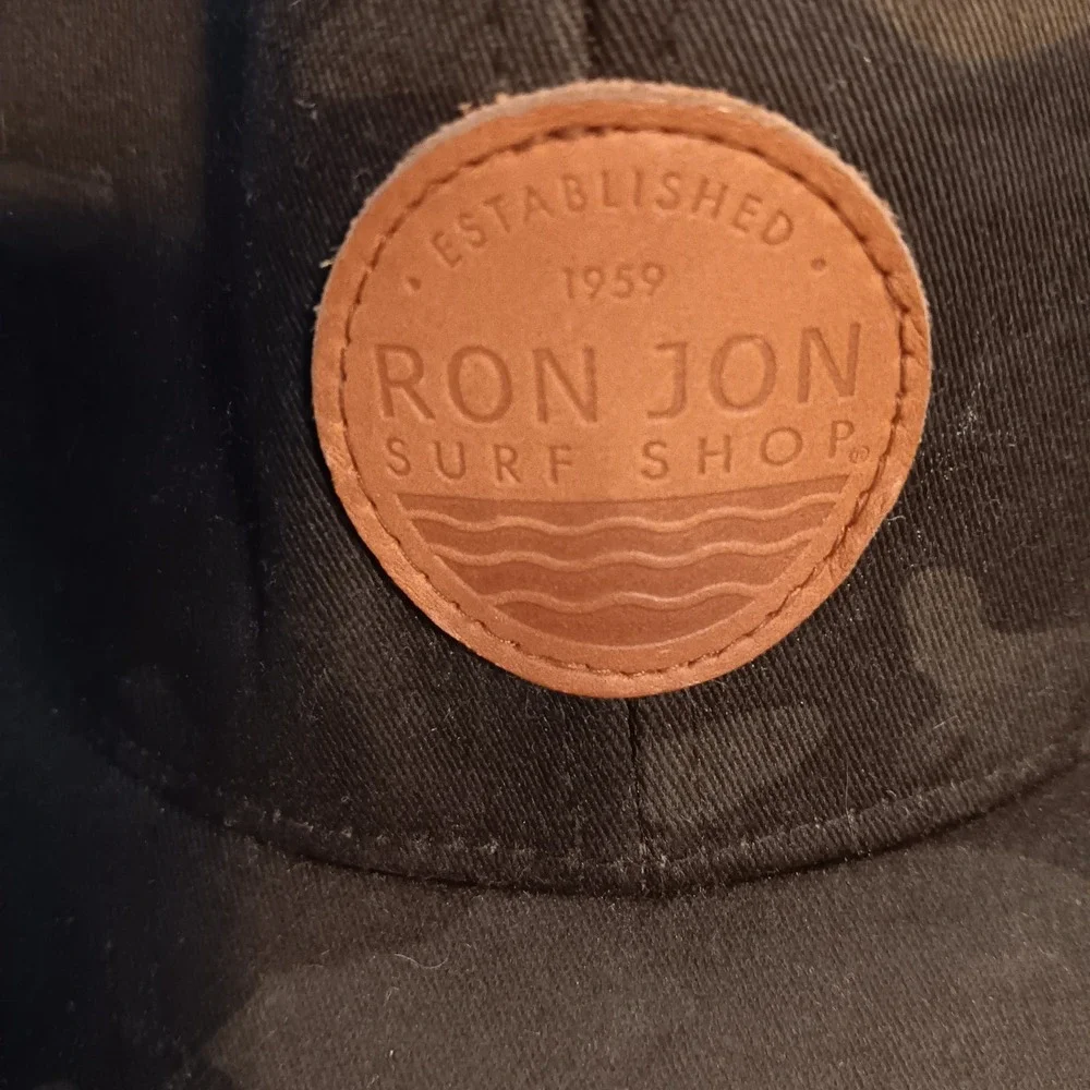 Ron Jon Surf Shop Trucker Hat Black Olive Camo Adult The Classics Snapback Used